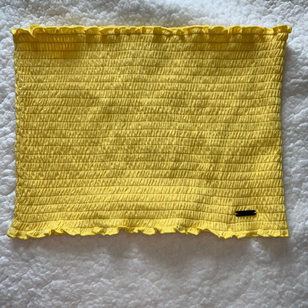 Yellow Hollister Tube Top